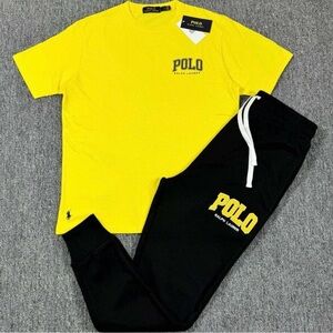 Polo by Ralph Lauren Yellow and Black Set